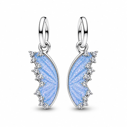 Silver Splitable Butterfly Dangle charm S925 Sterling Silver
