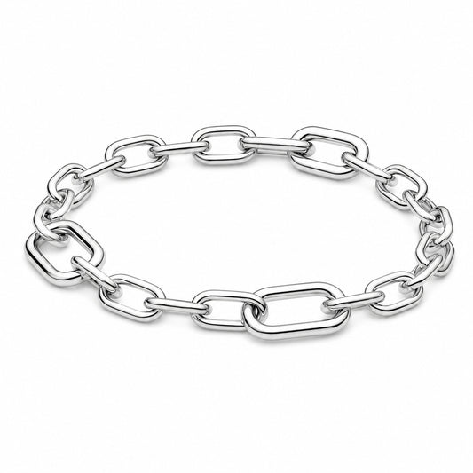 Small-Link Chain Bracelet Hallmarked S925 Sterling Silver