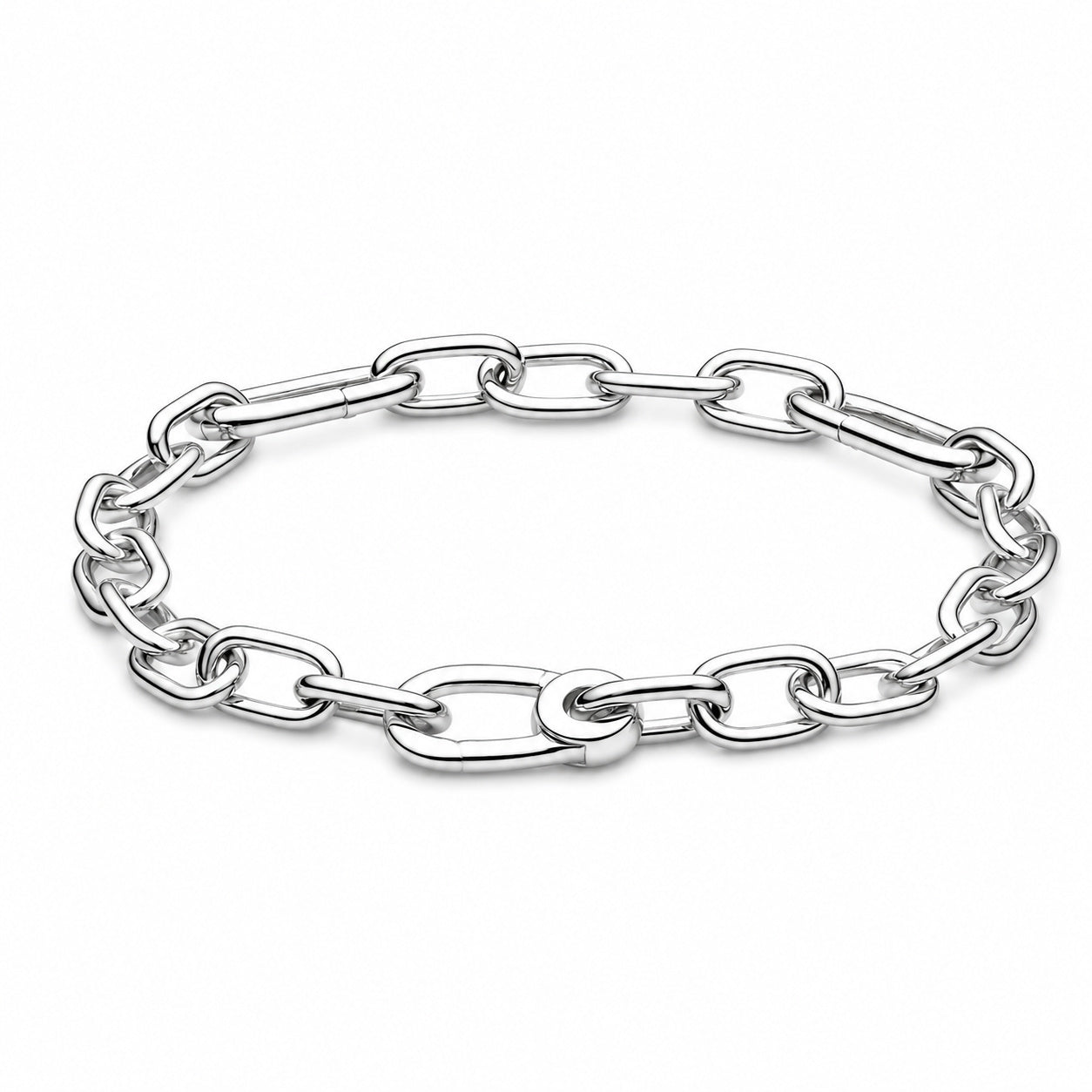 Small-Link Chain Bracelet Hallmarked S925 Sterling Silver