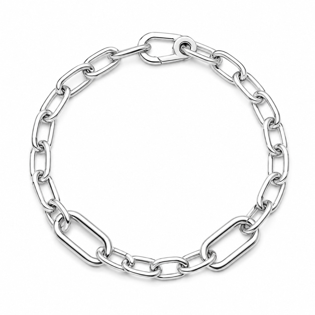 Small-Link Chain Bracelet Hallmarked S925 Sterling Silver