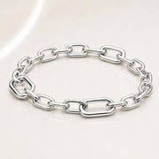 Small-Link Chain Bracelet Hallmarked S925 Sterling Silver