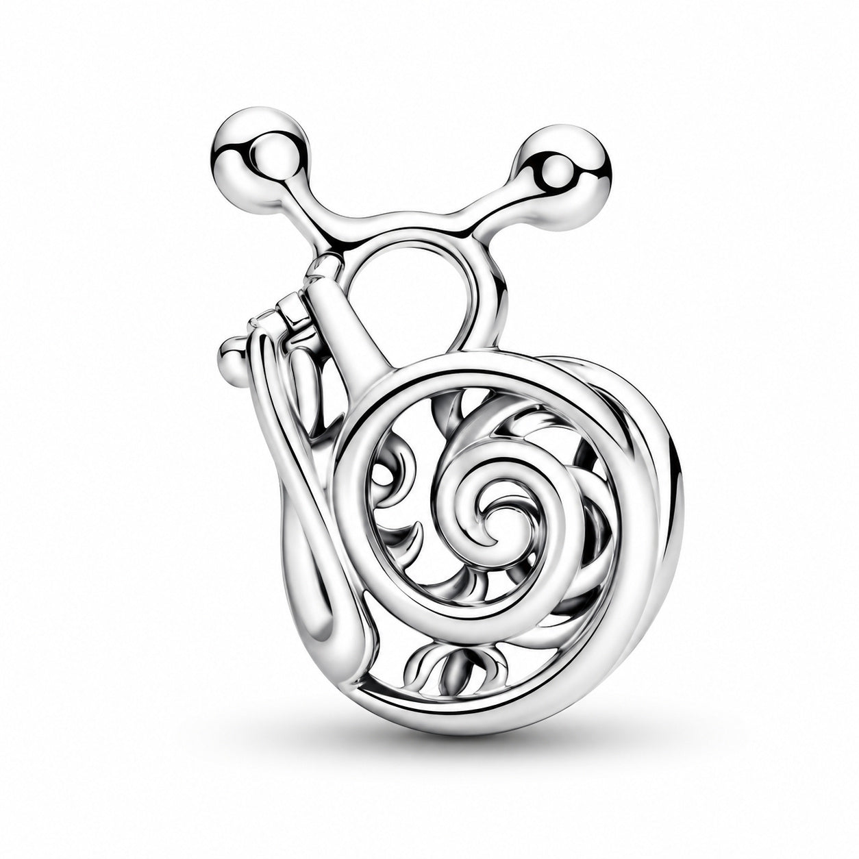Openwork Snail Charm Hallmarked S925 Sterling Silver