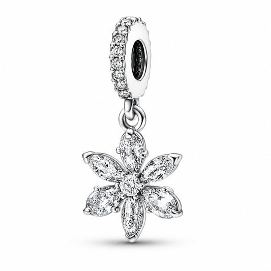 Sparkling Herbarium Cluster Dangle Charm S925 Sterling Silver