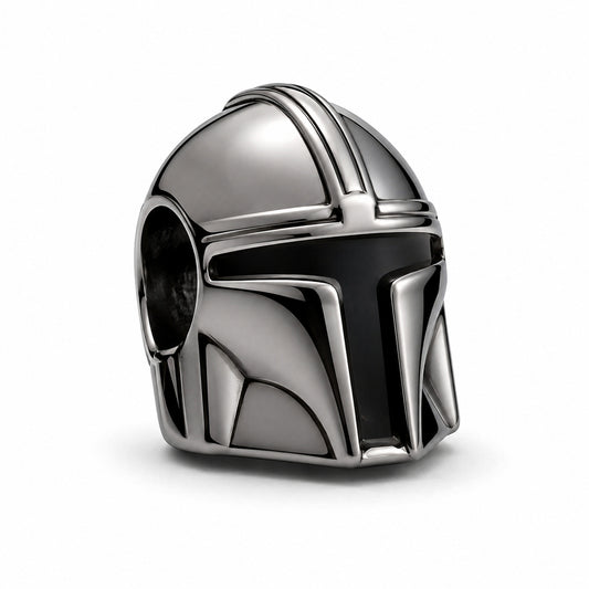 Star Wars Mandalorian Helmet Charm S925 Sterling Silver
