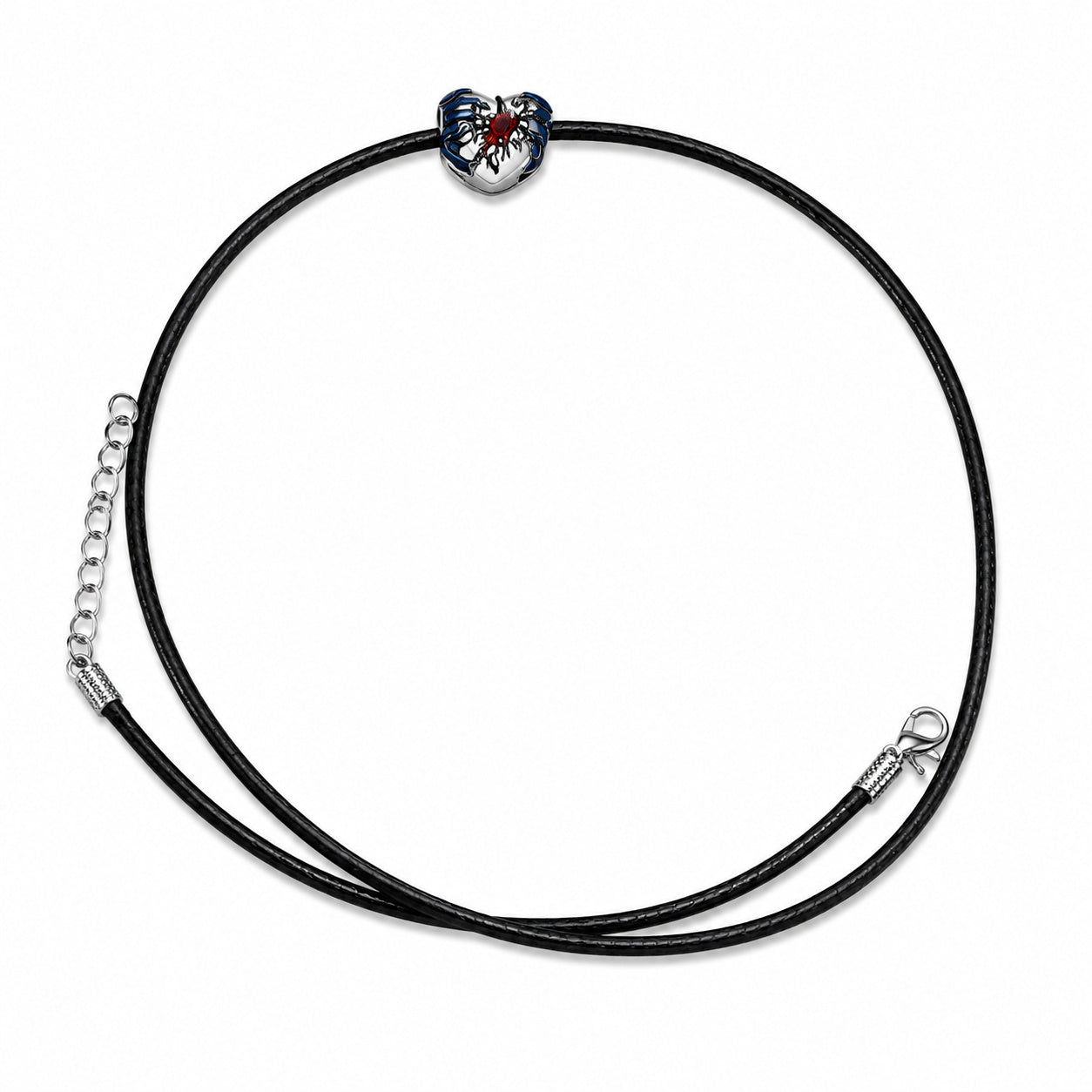 Stranger Things Glow-in-the-dark Heart Necklace Pendant & Adjustable Black Cord Hallmarked S925 Sterling Silver
