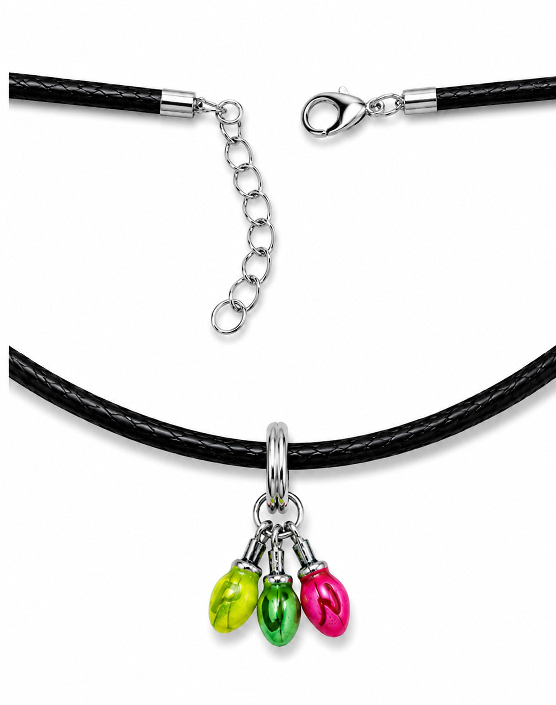Stranger Things RUN Necklace Pendant & Adjustable Black Cord Hallmarked S925 Sterling Silver