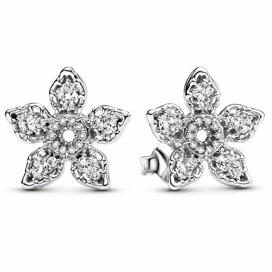 Stranger Things Demogorgon Silver Stud Earrings