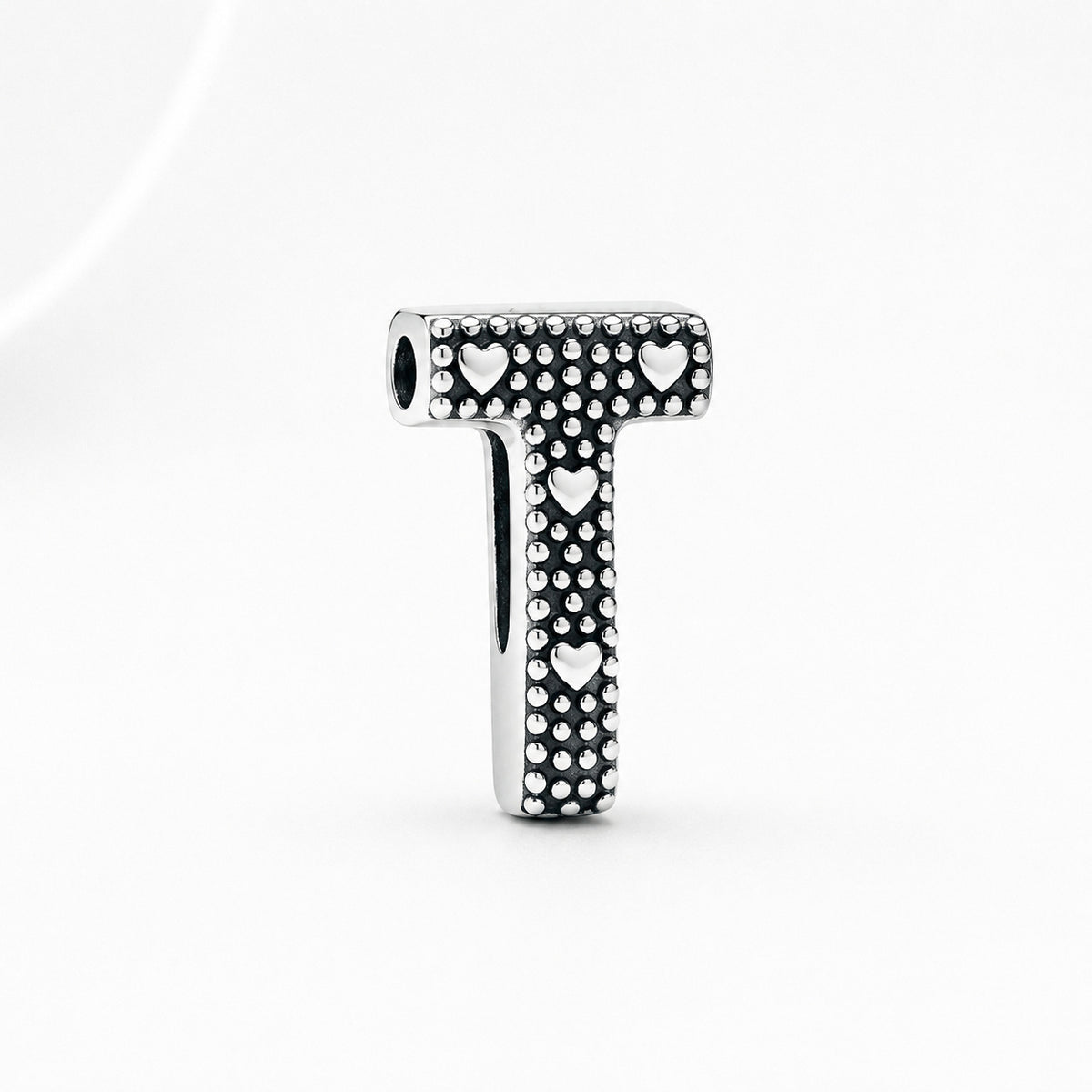 S925 Simple Alphabets A to Z Sterling Silver Charms Collection