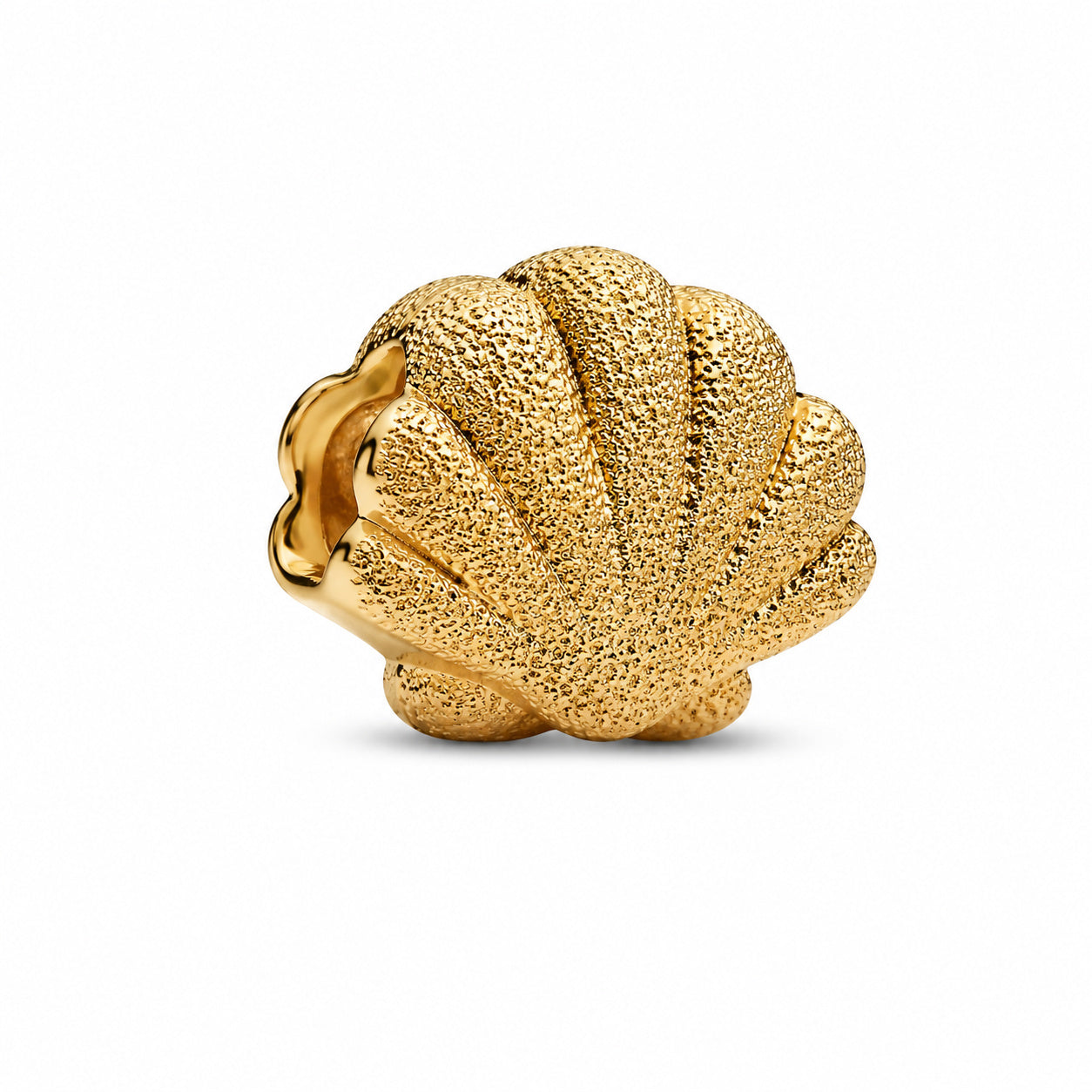 Textured Shell Mini Charm S925 Sterling Silver
