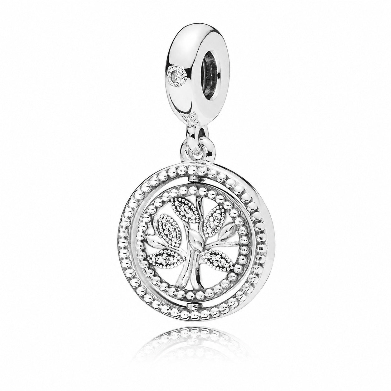 Tree of Life Dangle Charm Hallmarked S925 Sterling Silver