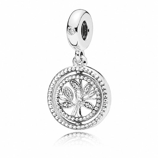 Tree of Life Dangle Charm Hallmarked S925 Sterling Silver