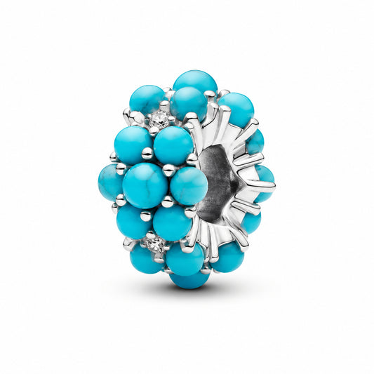 Turquoise-coloured Ocean Charm Hallmarked S925 Sterling Silver