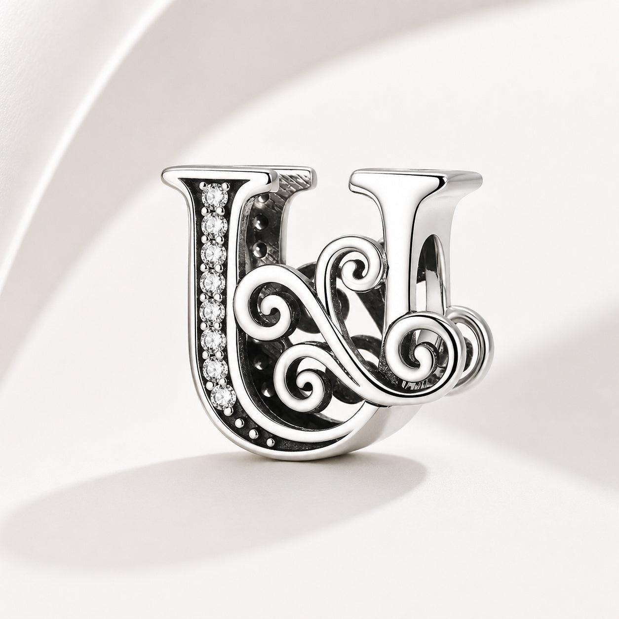 S925 Classic Alphabets A to Z Sterling Silver Charm Collection