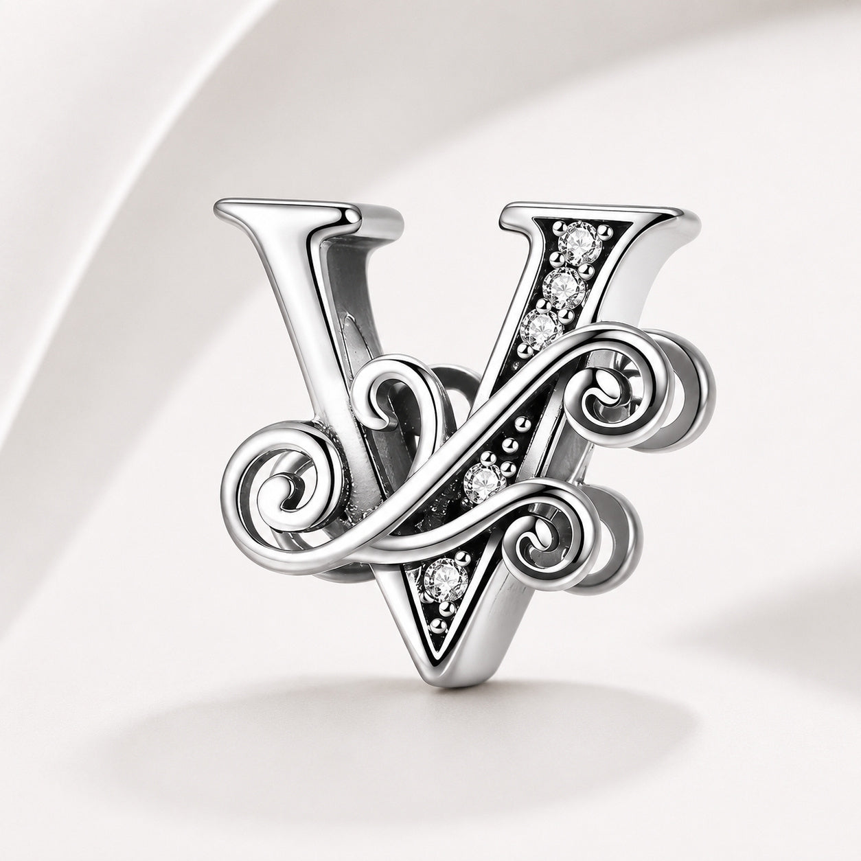 S925 Classic Alphabets A to Z Sterling Silver Charm Collection