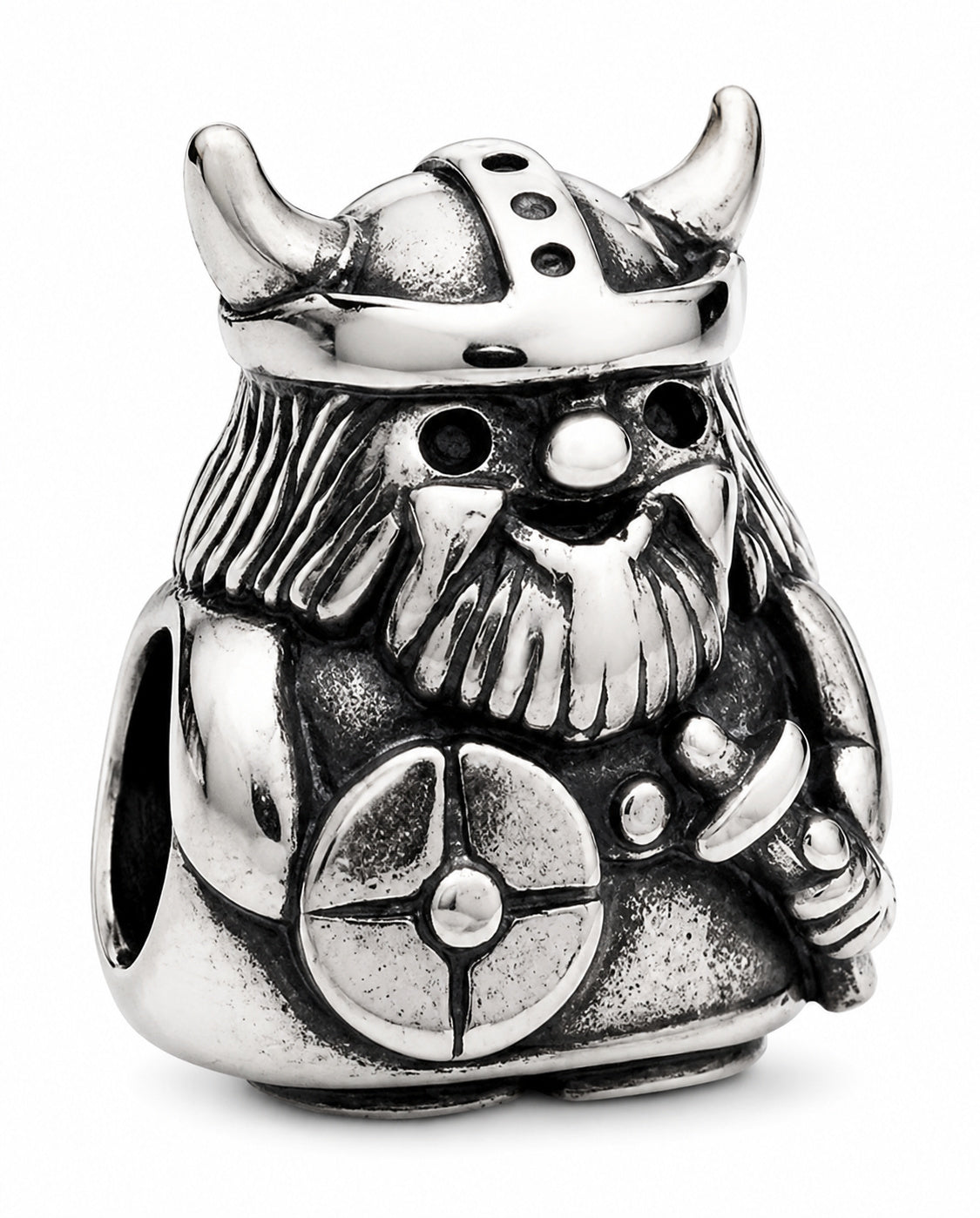 Viking Warrior Charm Hallmarked S925 Sterling Silver