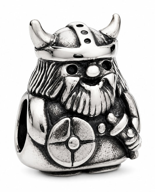Viking Warrior Charm Hallmarked S925 Sterling Silver