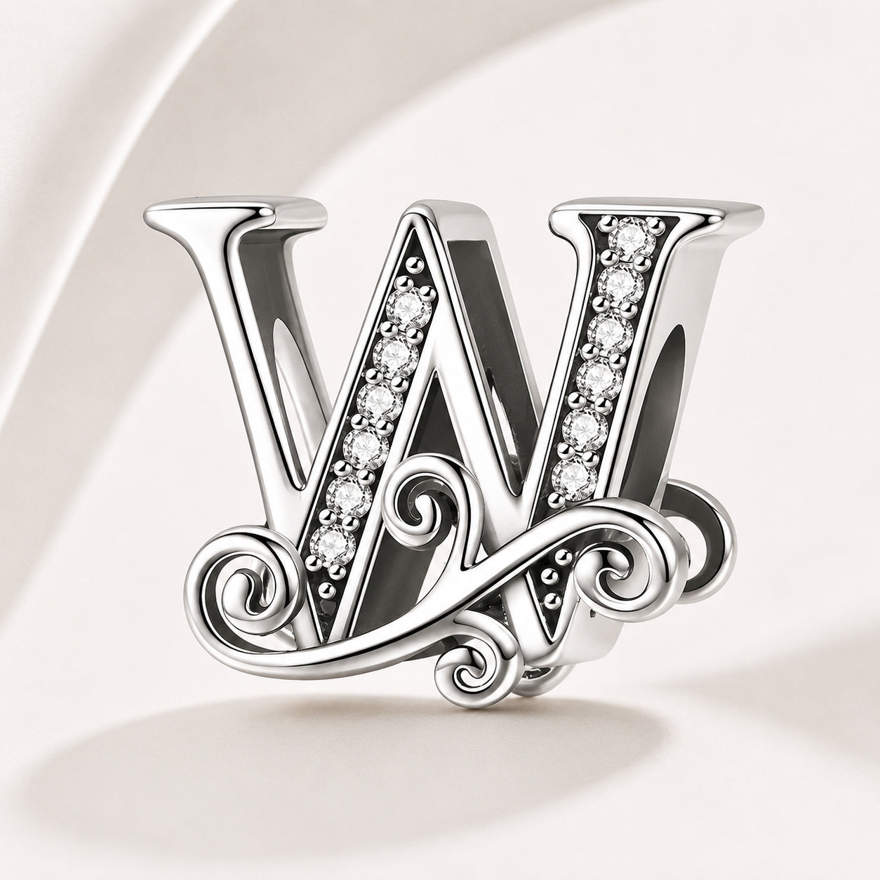 S925 Classic Alphabets A to Z Sterling Silver Charm Collection
