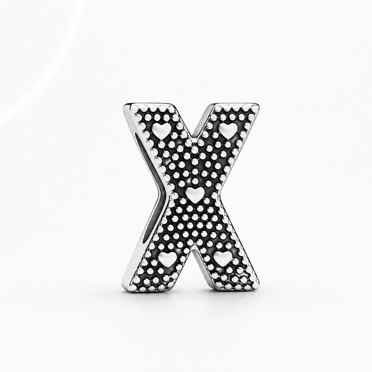 S925 Simple Alphabets A to Z Sterling Silver Charms Collection
