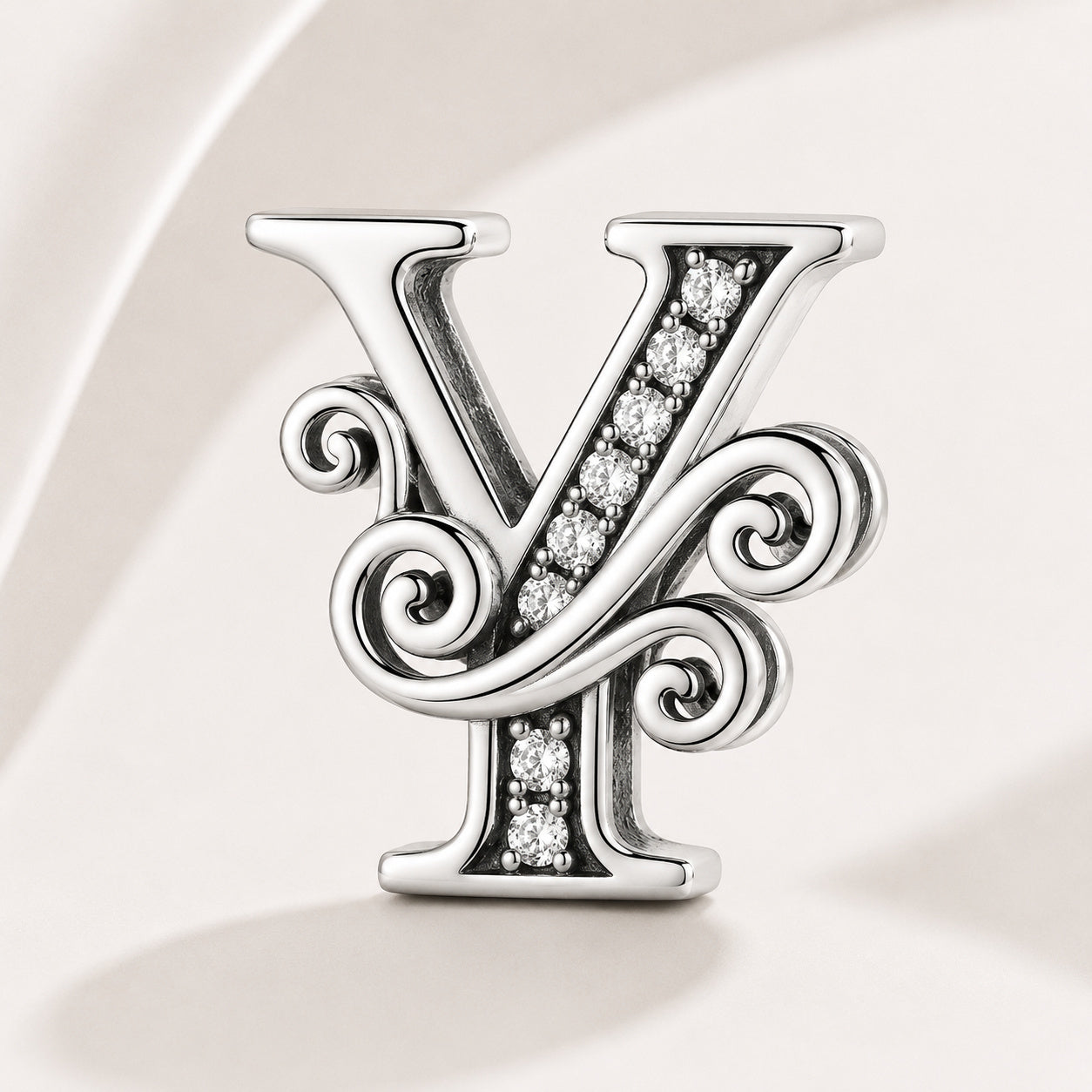 S925 Classic Alphabets A to Z Sterling Silver Charm Collection