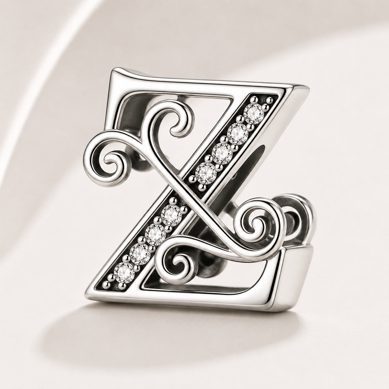 S925 Classic Alphabets A to Z Sterling Silver Charm Collection