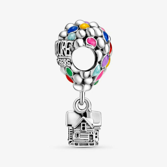 Up House Balloon Charm Hallmarked S925 Sterling Silver