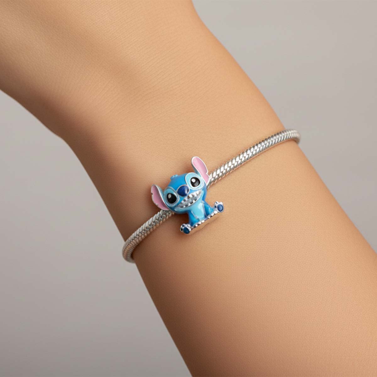 Disney Lilo Stitch Charm Hallmarked S925 Sterling Silver