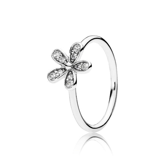 Dazzling Daisy Sterling Silver Ring