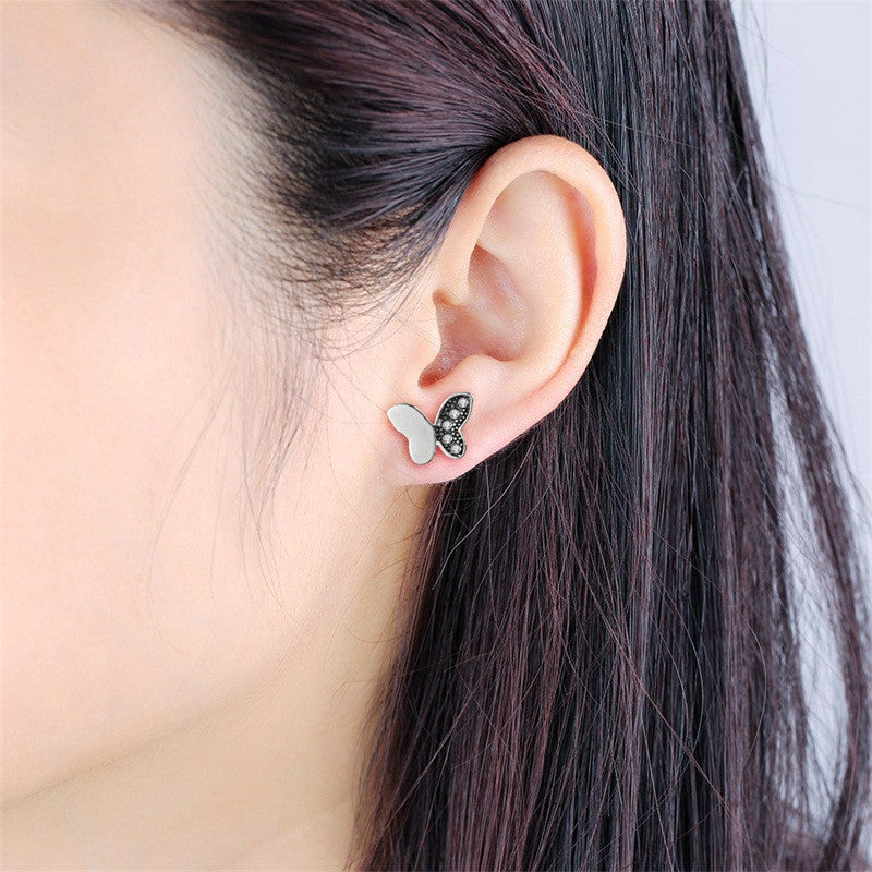 Fluttering Butterflies Sterling Silver stud Earrings
