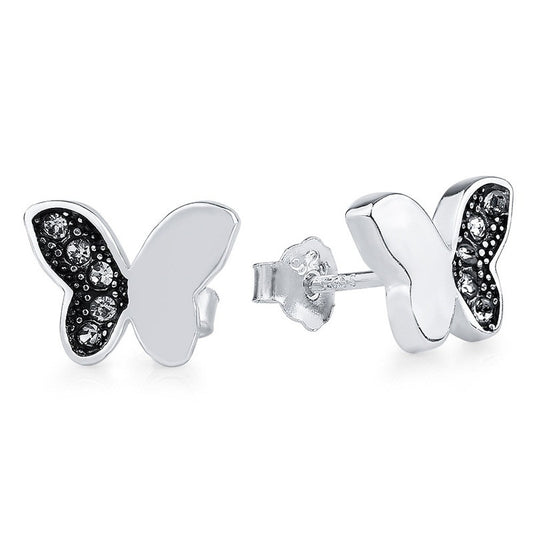Fluttering Butterflies Sterling Silver stud Earrings