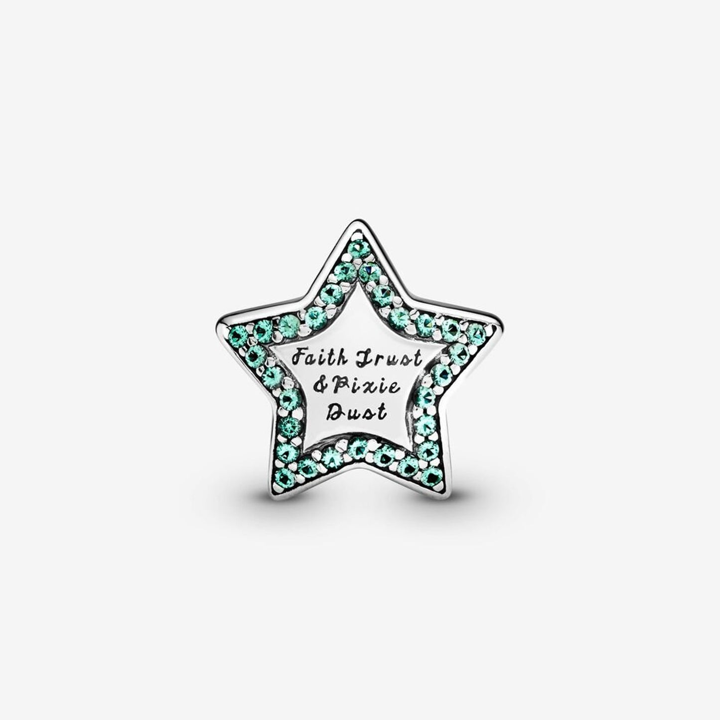 Disney Tinkerbell Star Charm Hallmarked S925 Sterling Silver