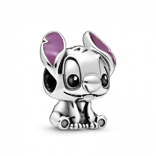 Disney Lilo & Stitch Charm Hallmarked S925 Sterling Silver