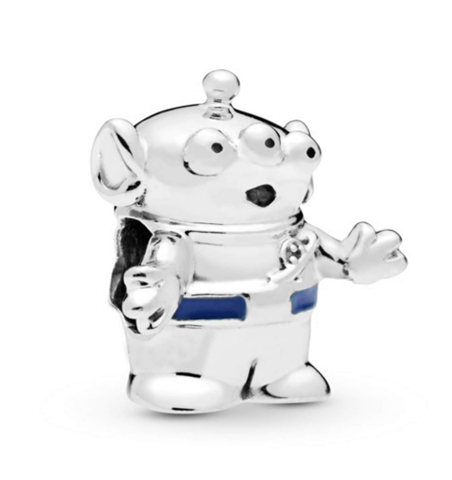 Disney Pixar Toy Story Alien Charm Hallmarked S925 Sterling Silver