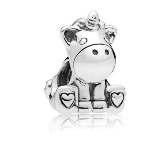 Bruno Unicorn Charm Hallmarked S925 Sterling Silver