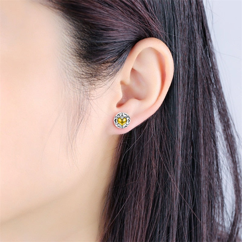 My True Love Sterling Silver stud Earrings