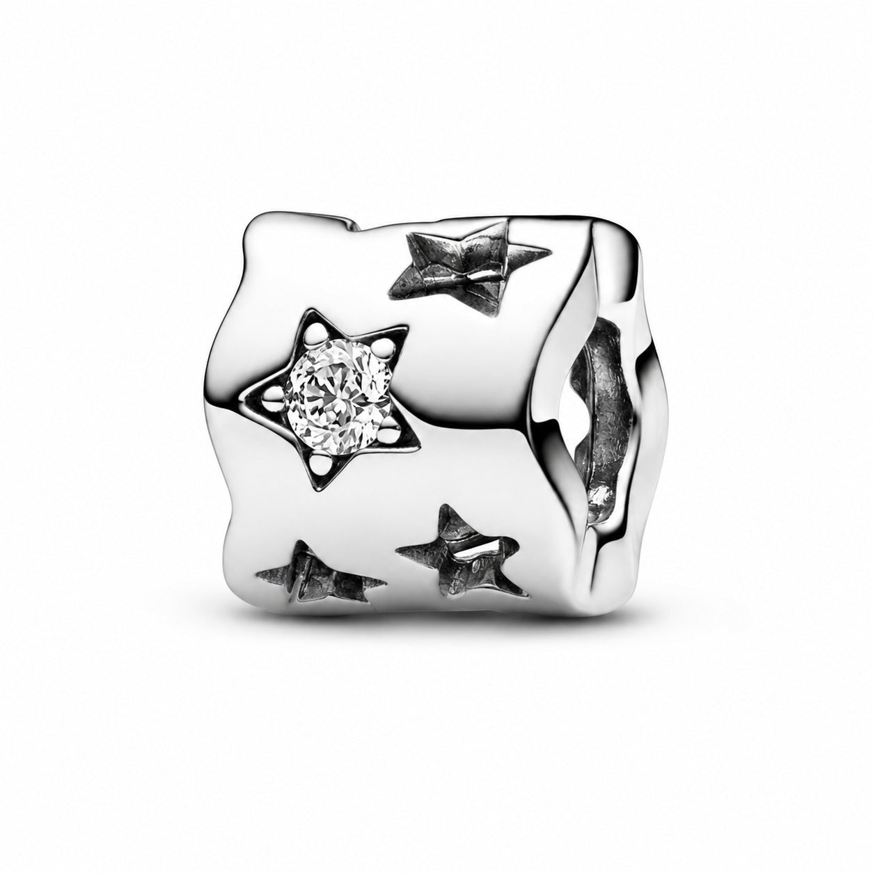 openwork seeing stars charm Hallmarked S925 Sterling Silver