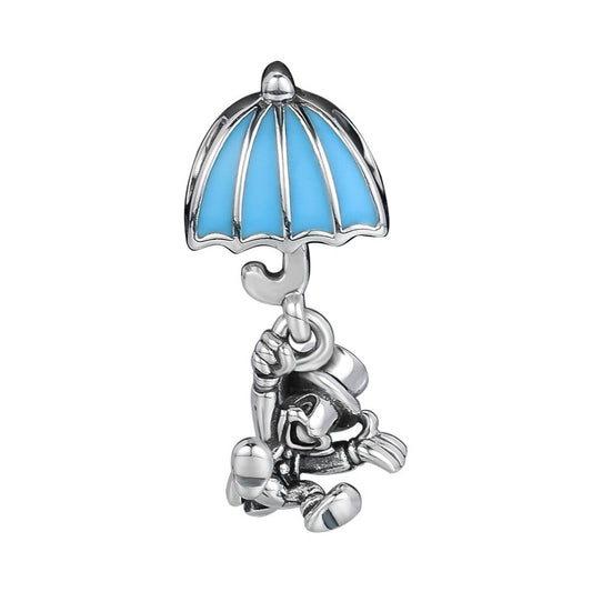 Disney Pinocchio Jiminy Cricket Dangle Charm S925 Hallmarked Sterling Silver Charm