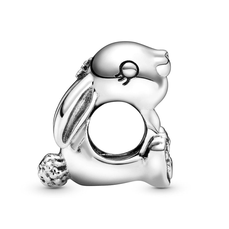 Daisy the Rabbit Charm Hallmarked S925 Sterling Silver