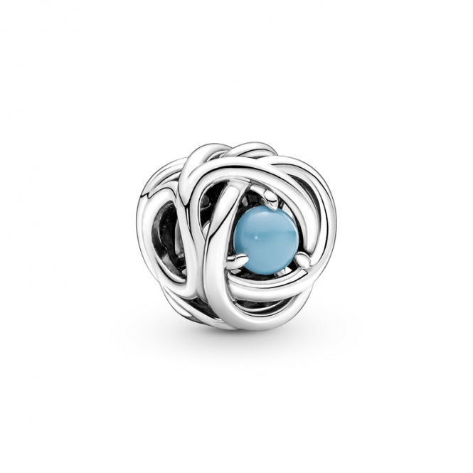 S925 Birthstone Eternity Circle Months Sterling Silver Charms Collection