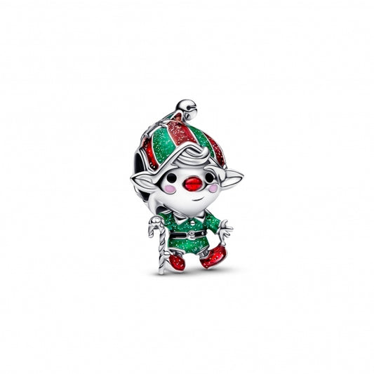 Moveable Elf Charm Hallmarked S925 Sterling Silver