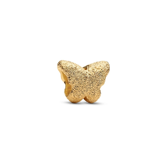 Textured Butterfly Mini Charm Hallmarked S925 Sterling Silver