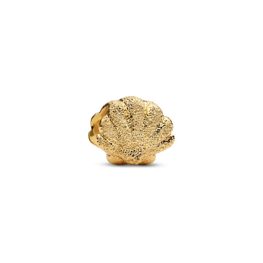 Textured Shell Mini Charm Hallmarked S925 Sterling Silver