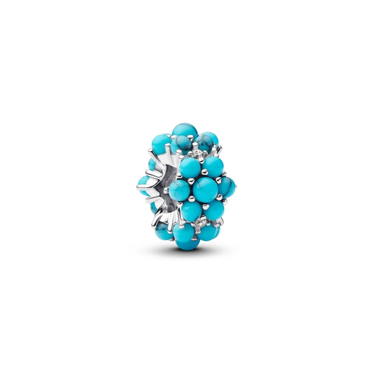 Turquoise-coloured Ocean Charm Hallmarked S925 Sterling Silver