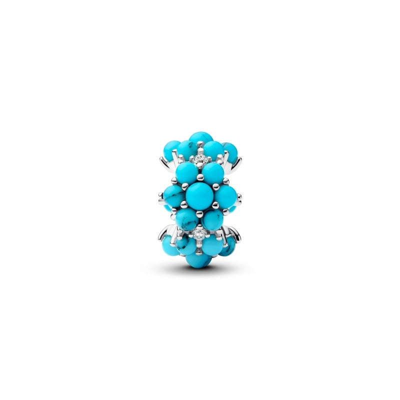 Turquoise-coloured Ocean Charm Hallmarked S925 Sterling Silver