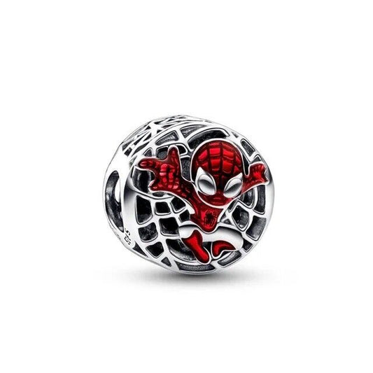 Marvel Spider Man Soaring City Charm Hallmarked S925 Sterling Silver