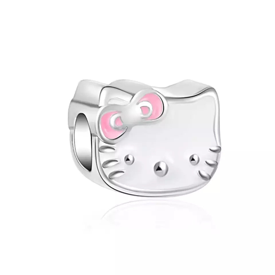 Hello Kitty Charm Hallmarked S925 Sterling Silver