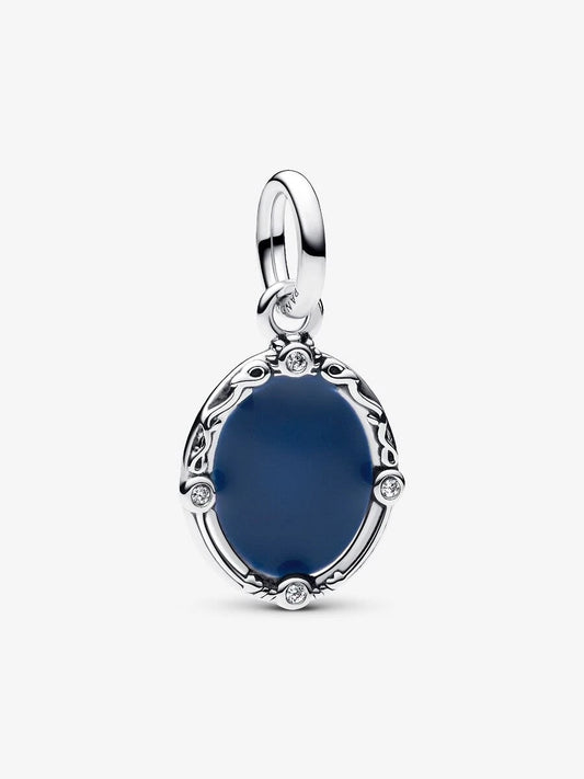 Disney Snow White Magic Mirror Dangle Charm Hallmarked S925 Sterling Silver