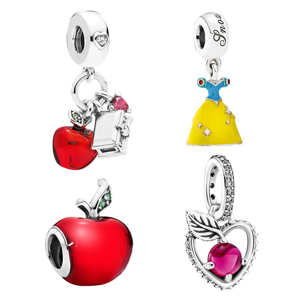 S925 Disney Snow White Sterling Silver Charms Collection