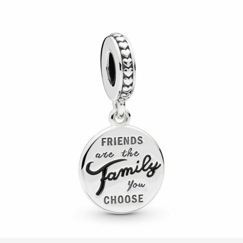 S925 Friends Family Forever Sterling Silver Charm Collection