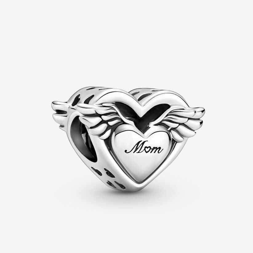 S925 Mother Mom Mum Heart Sterling Silver Charm Collection