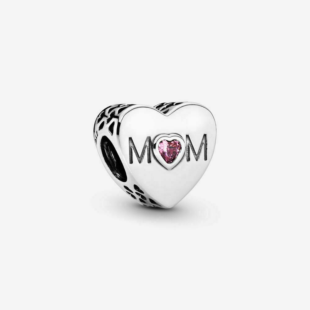 S925 Mother Mom Mum Heart Sterling Silver Charm Collection